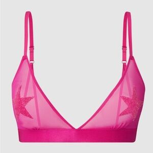 NWT Understatement mesh triangle bralette crystal embellished